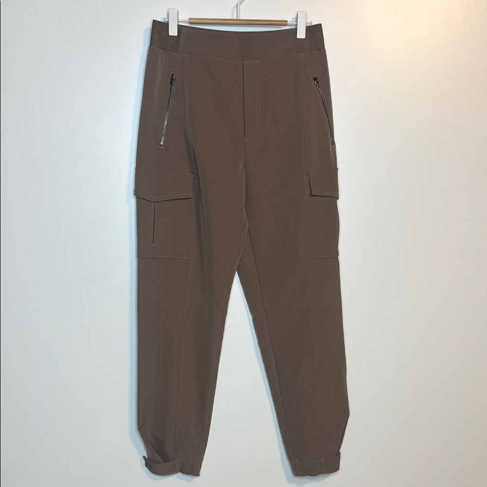 Athleta Brown Cargo Track Joggers